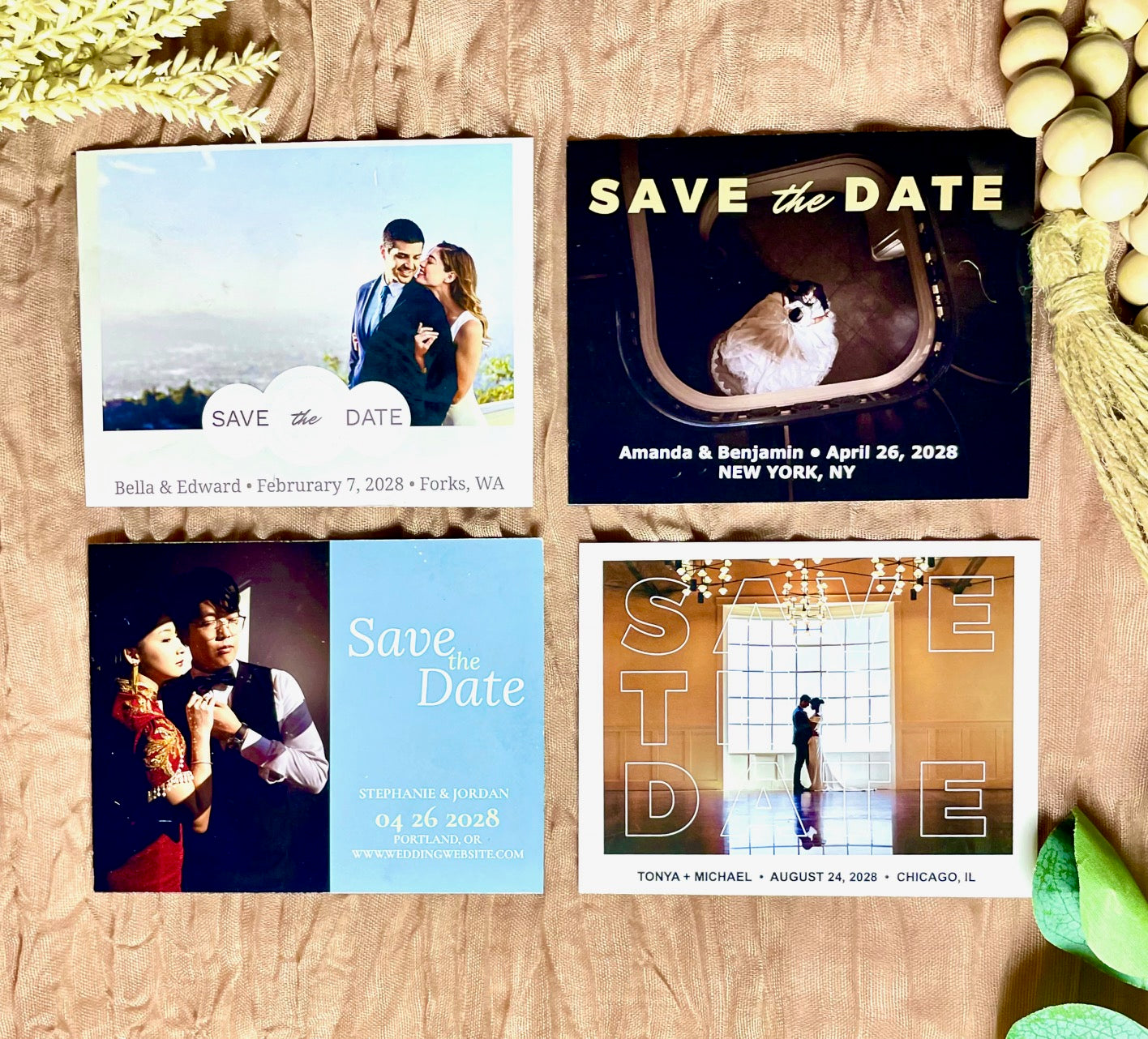 SAVE THE DATE PHOTO MAGNET (4x5 Glossy paper)