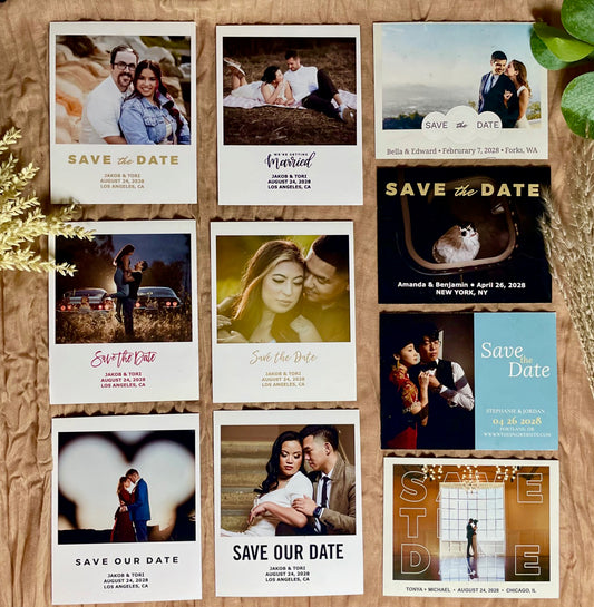 SAVE THE DATE PHOTO MAGNET (4x5 Glossy paper)